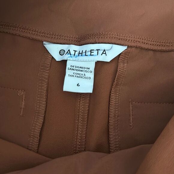 Athleta Endless Pleated Skort In Rust Orange Size 6 - Picture 5 of 6
